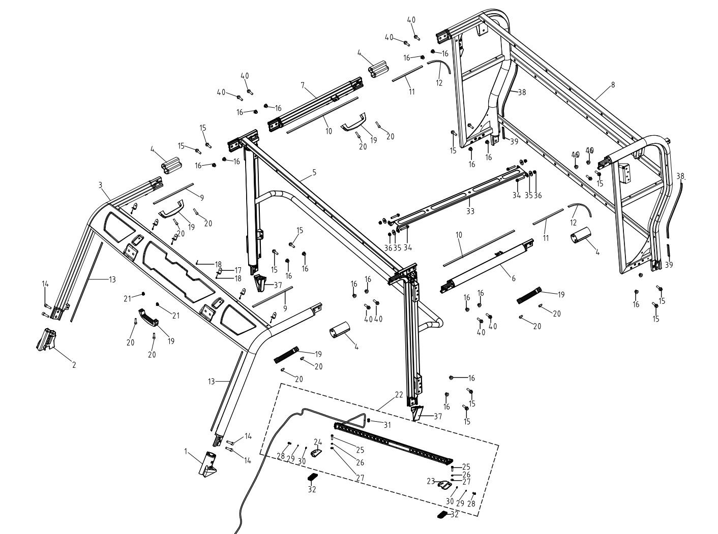 F14. Roll bar