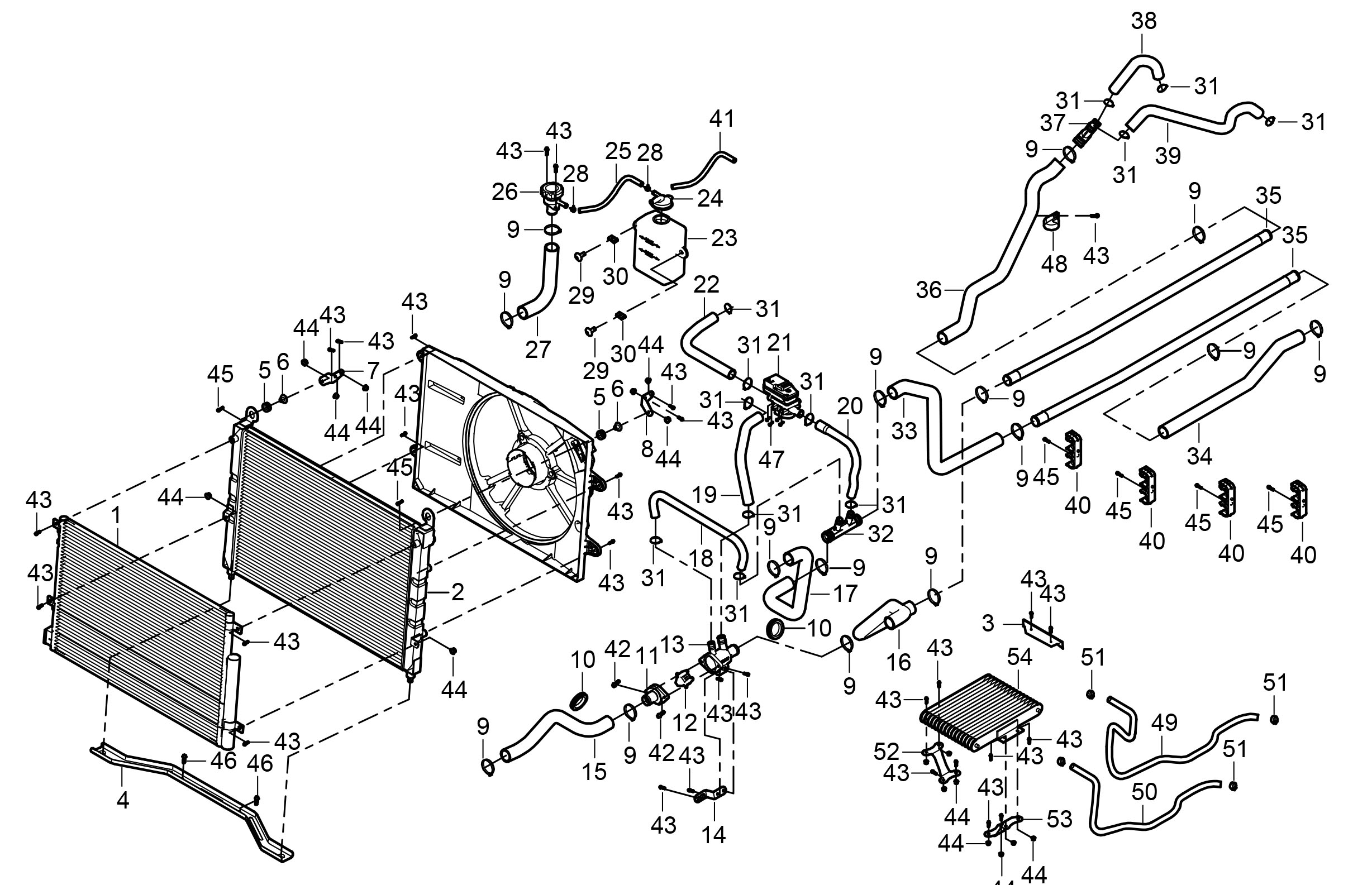 COOLING SYSTEM(4 DOOR) F08