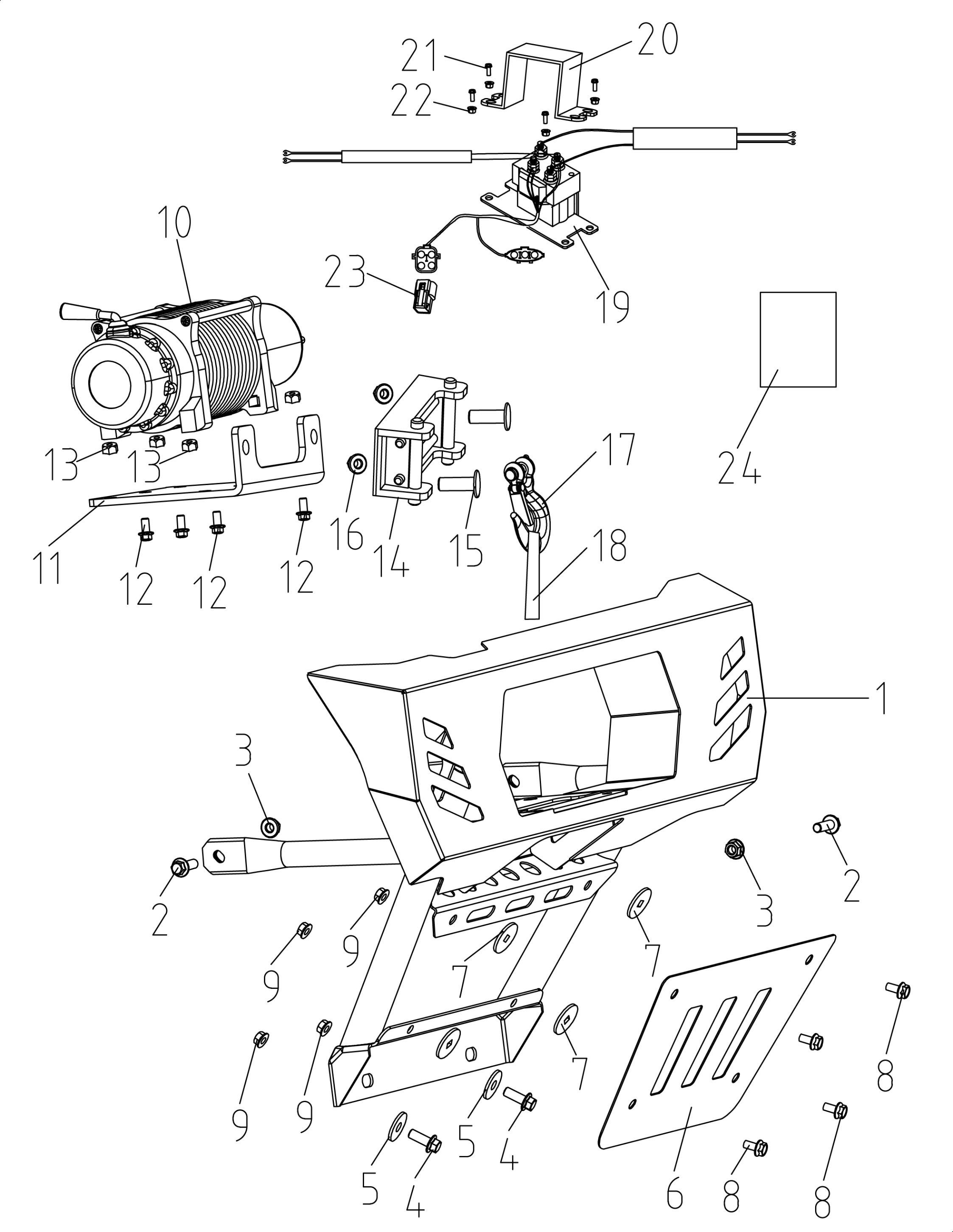 F30. Winch assy