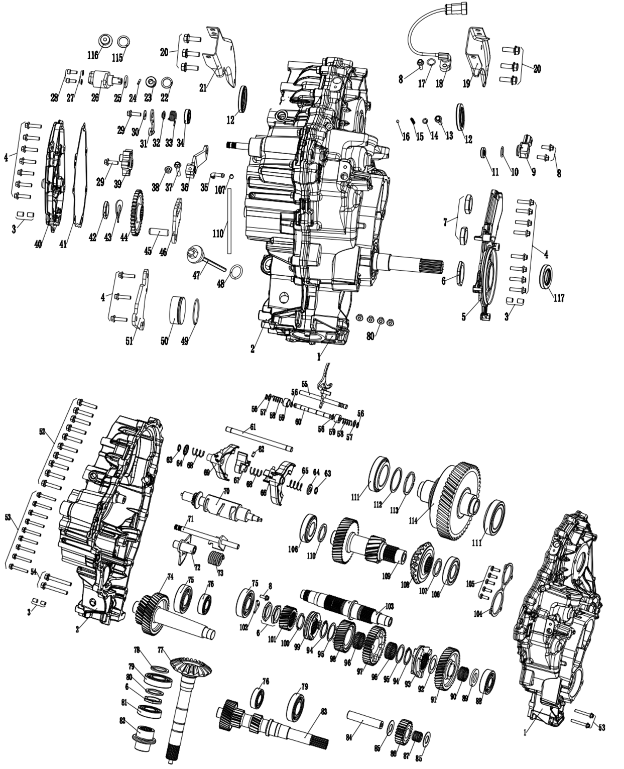 DIAGRAM 2025 AODES GEAR BOX 1 E10