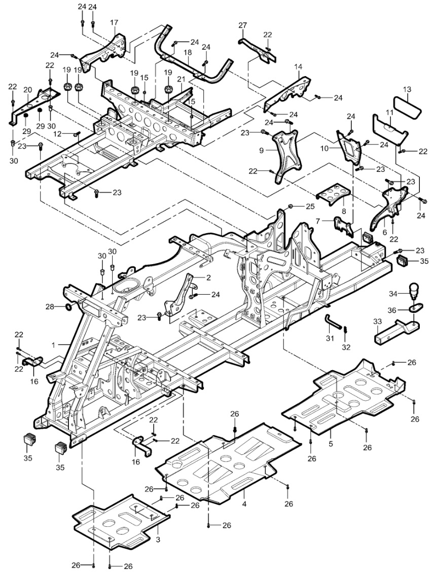 7-1. Frame & accessories (Double seats vehicle ,EU version)