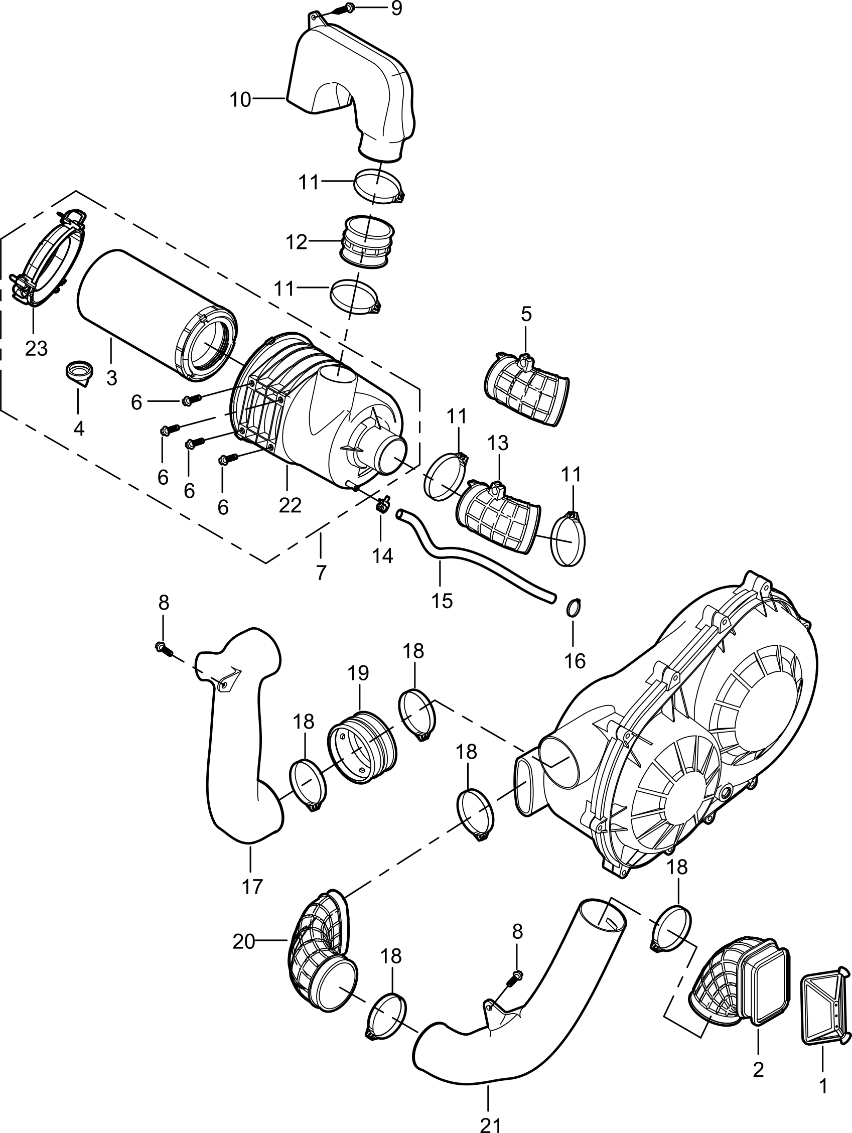 DIAGRAM 2025 AODES AIR FILTER&CVT INLET&OUTLET SYSTEM F09