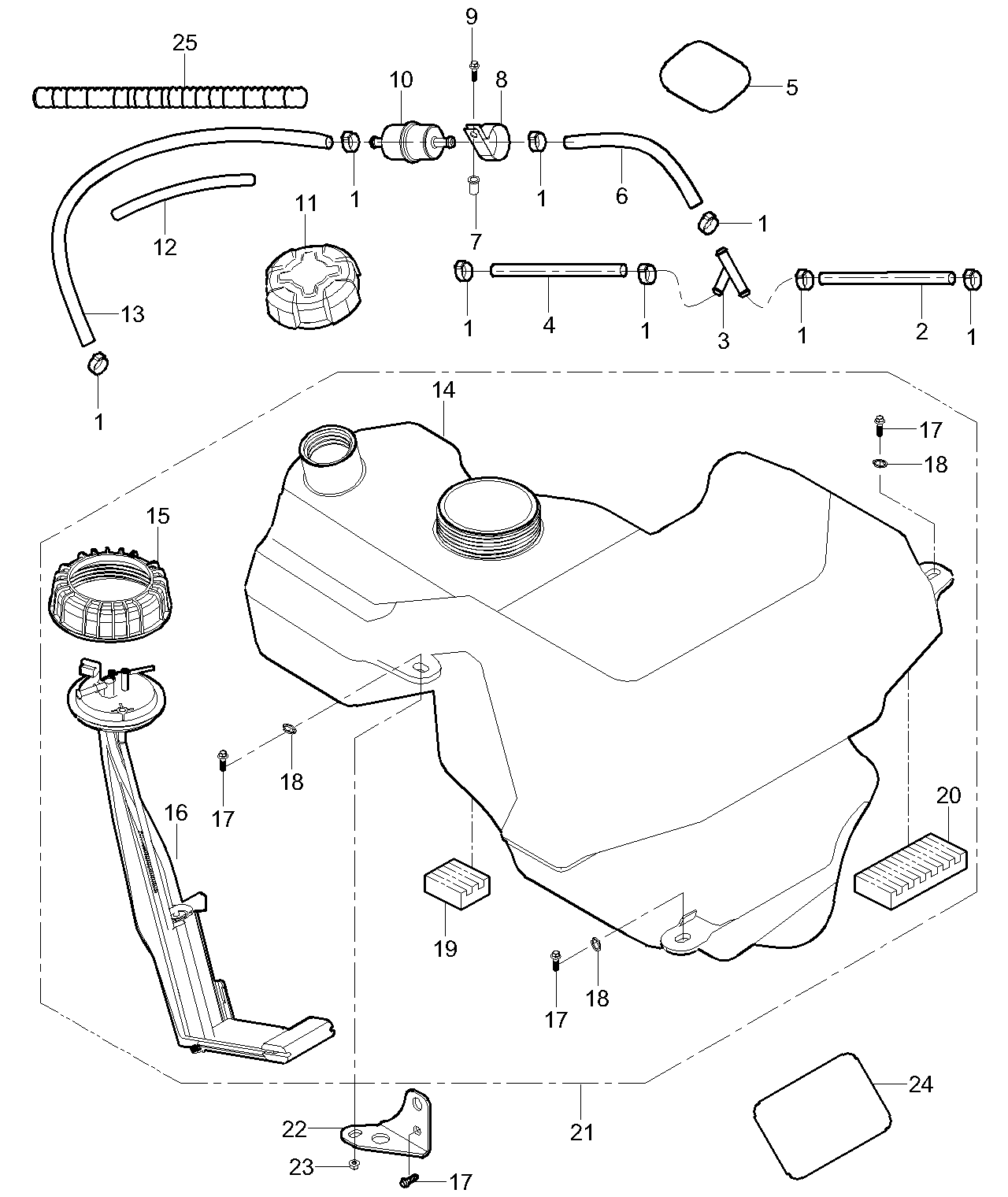8. Fuel system (1000cc single seat vehicle)