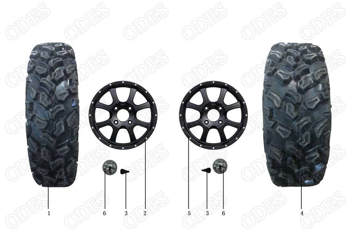 F05. Front and rear tires