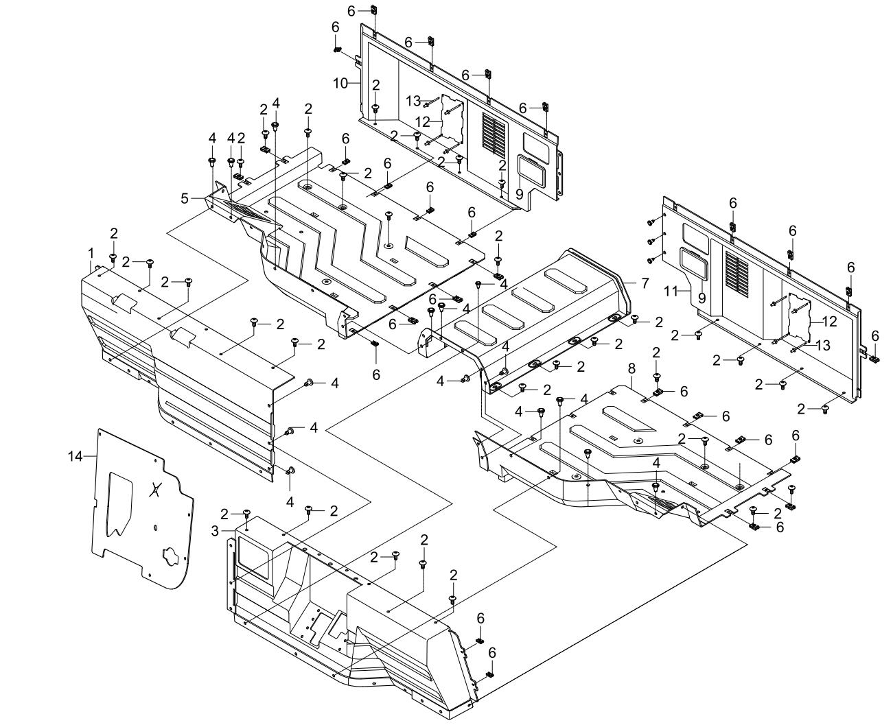 F12. Interior plastic parts