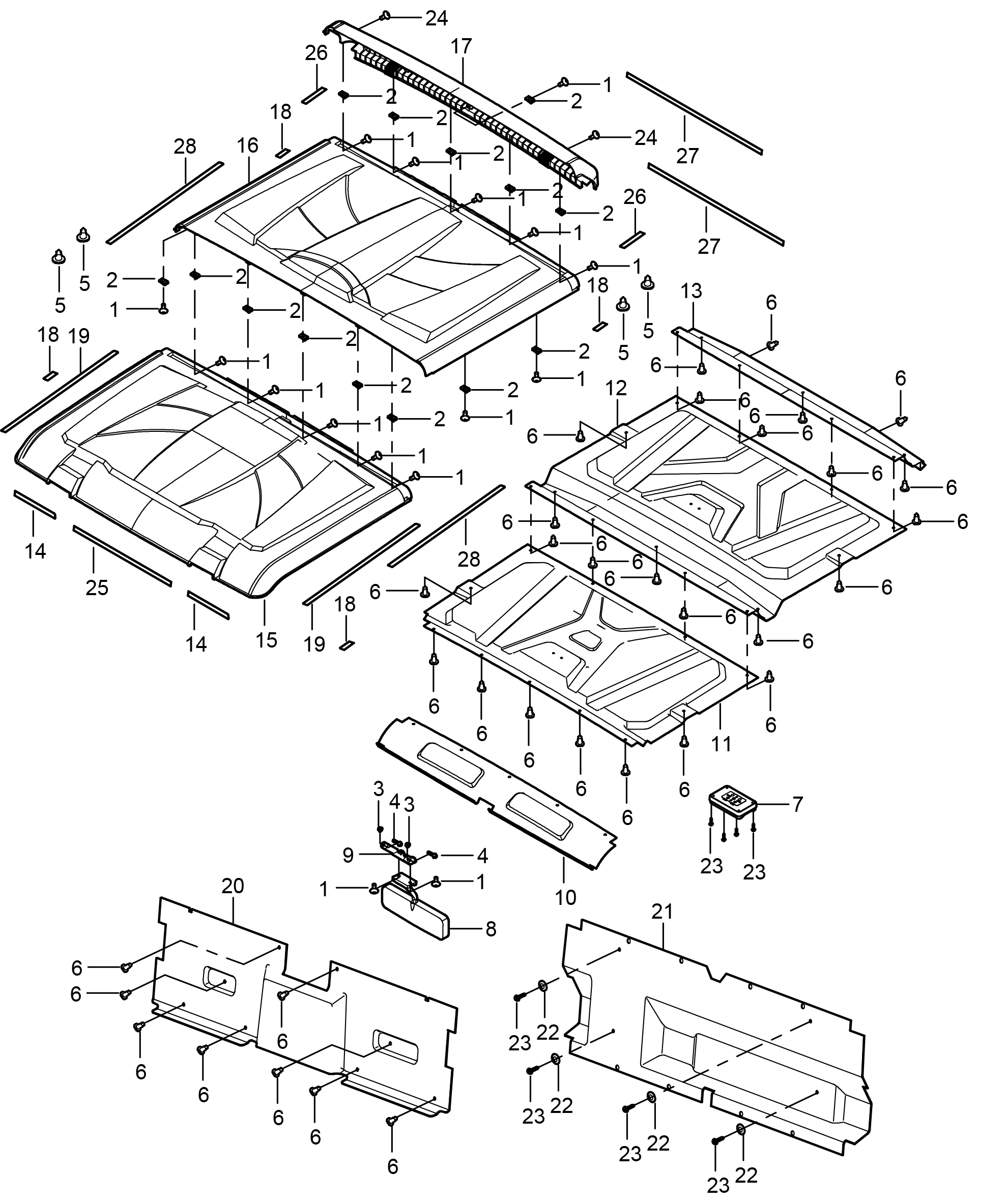 ROOF (4 DOOR) F12