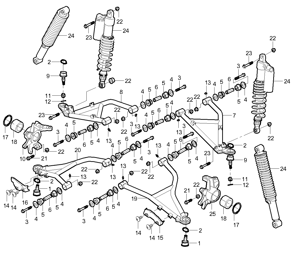 3. Front suspension