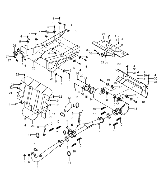 DIAGRAM 2025 AODES EXHAUST SYSTEM F13-Part 1