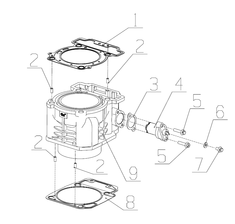 DIAGRAM 2025 AODES CYLINDER BLOCK COMPONENTS E02