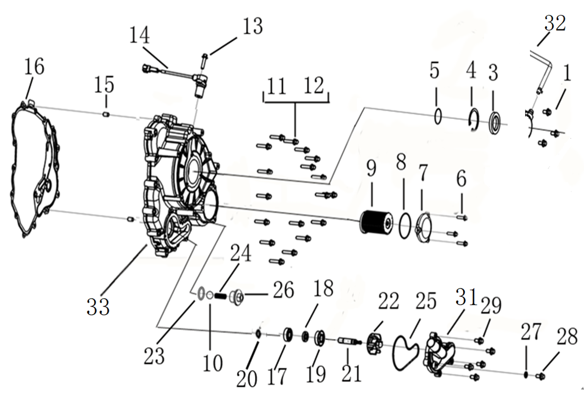 DIAGRAM 2025 AODES LEFT CRANKCASE COVER E07