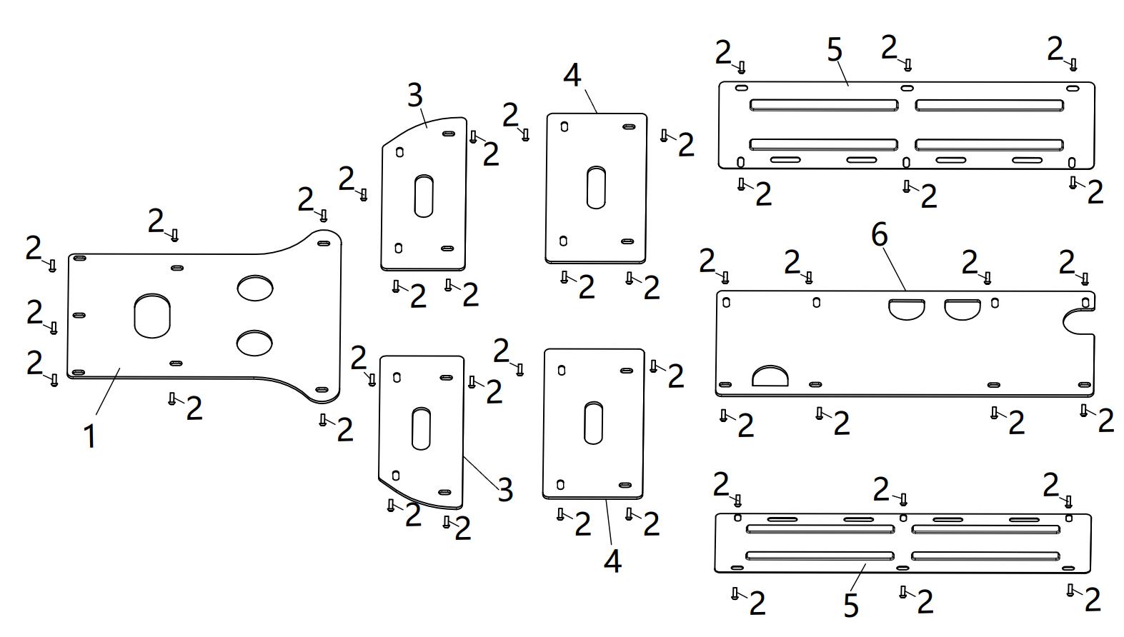 F21. Bottom guard board of body