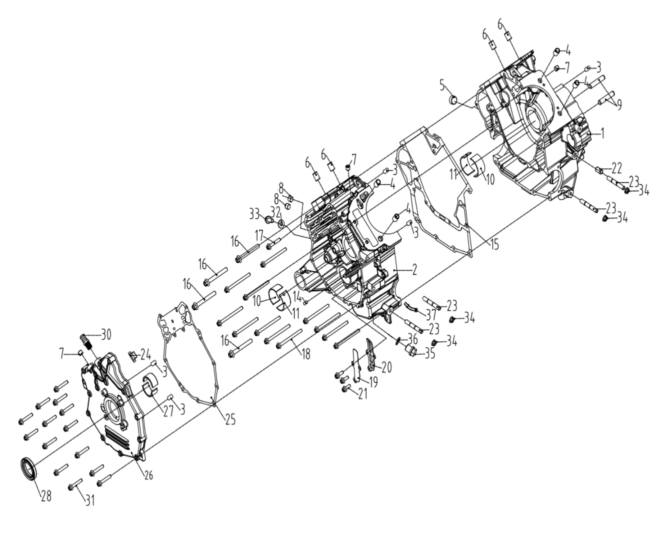 E03. AODES CRANKCASE