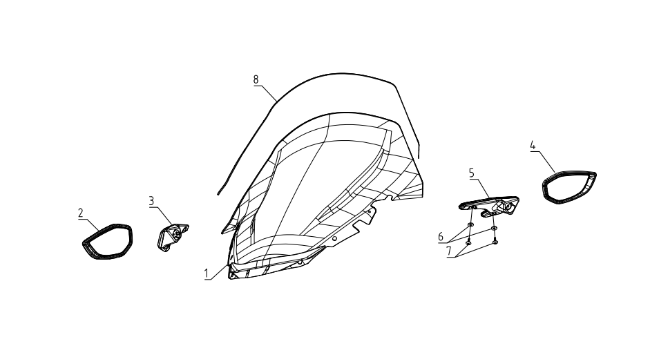 18-4. Options.Rear-View Mirror Kit