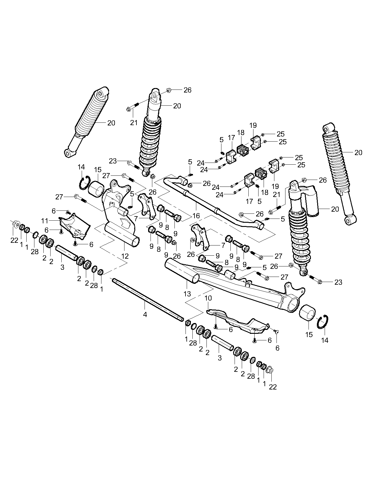 4. Rear suspension
