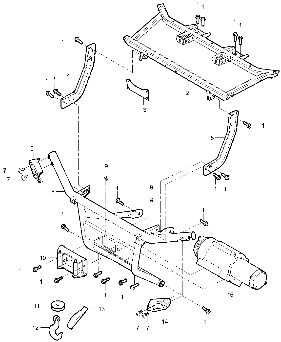 23-1. Without front bumper option