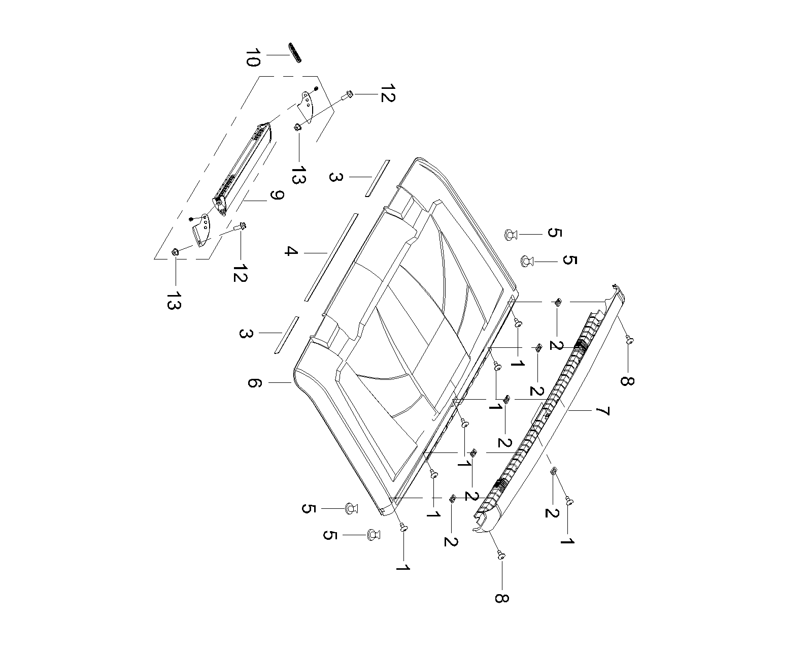 DIAGRAM 2025 AODES ROOF  (TWO DOOR) F11
