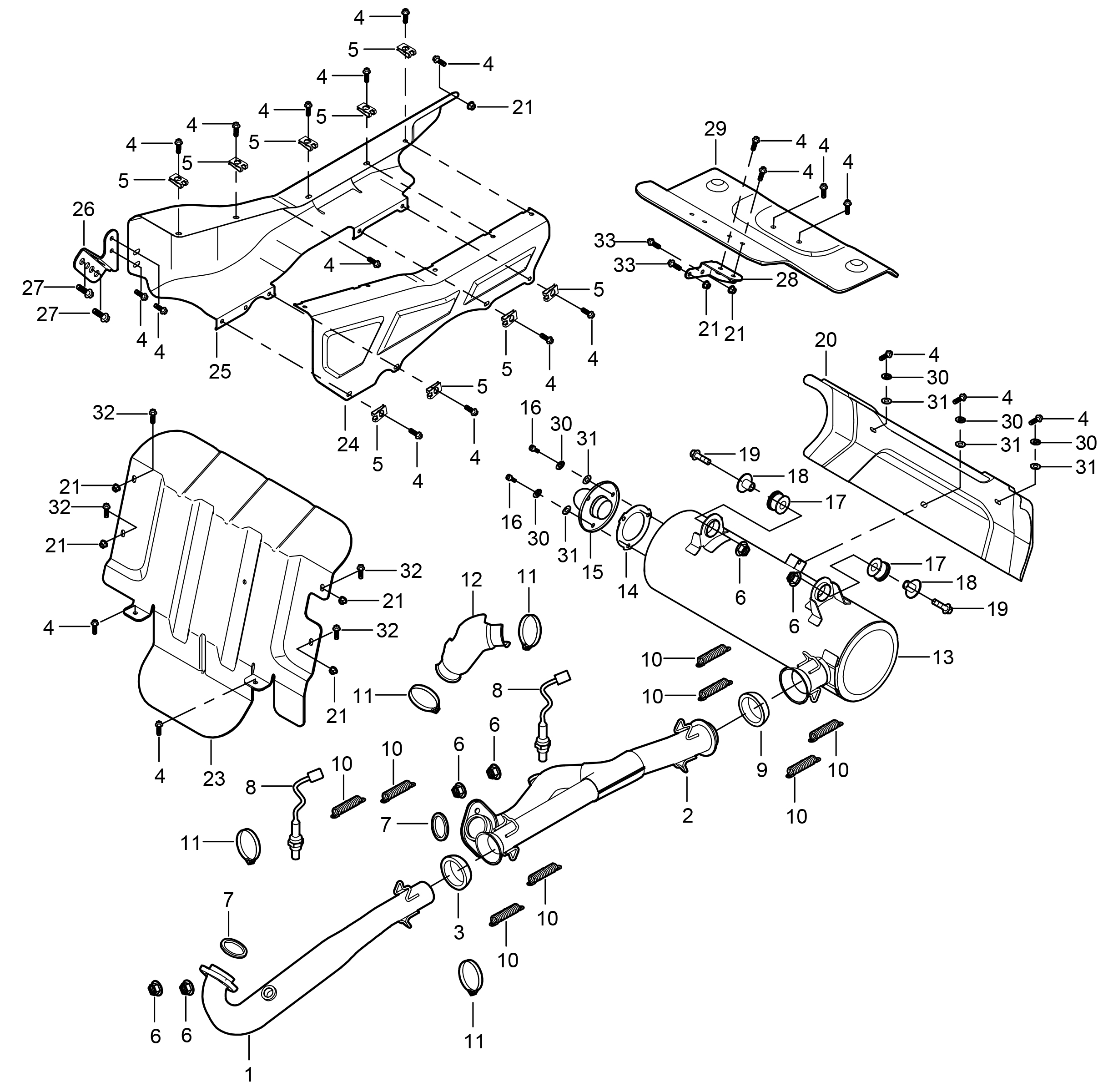 EXHAUST SYSTEM F13