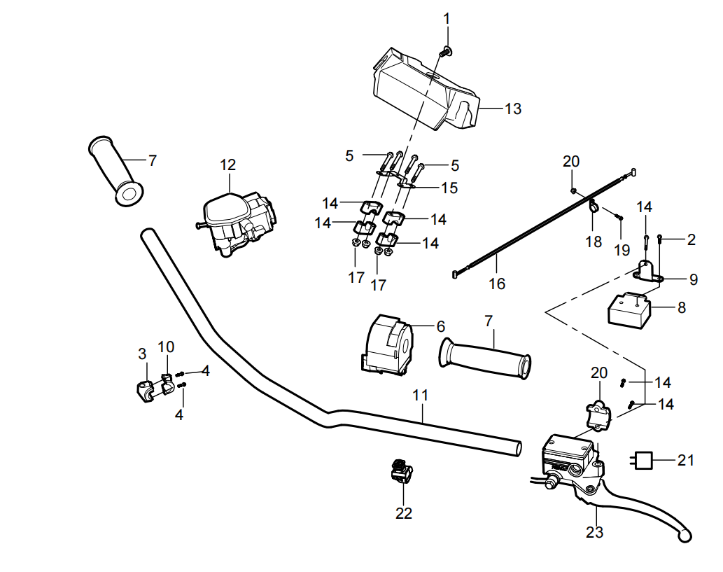 DIAGRAM 2025 AODES HANDLEBAR F05