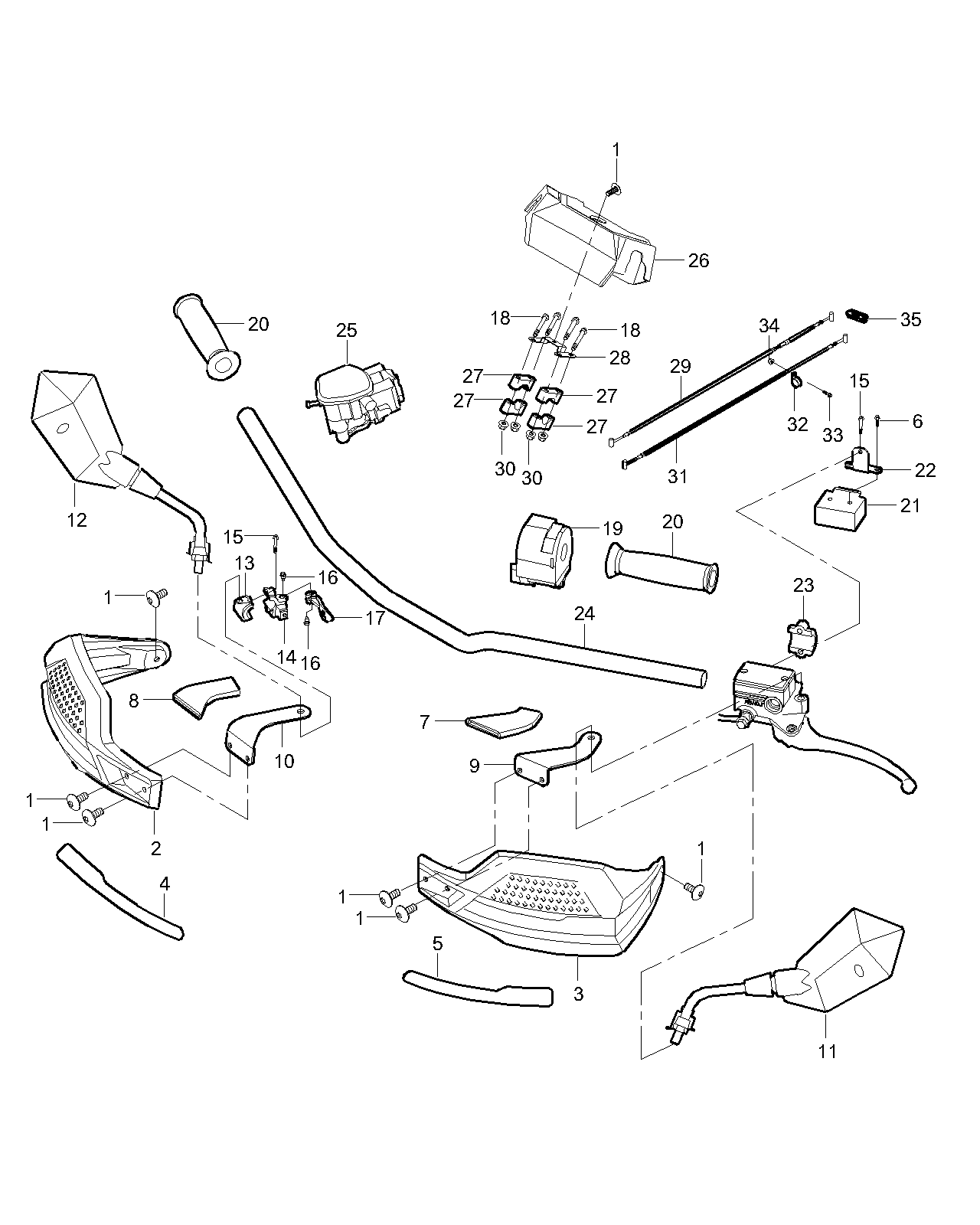 5. Steering handles