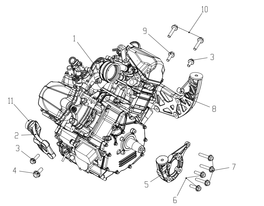 15. Engine mounting
