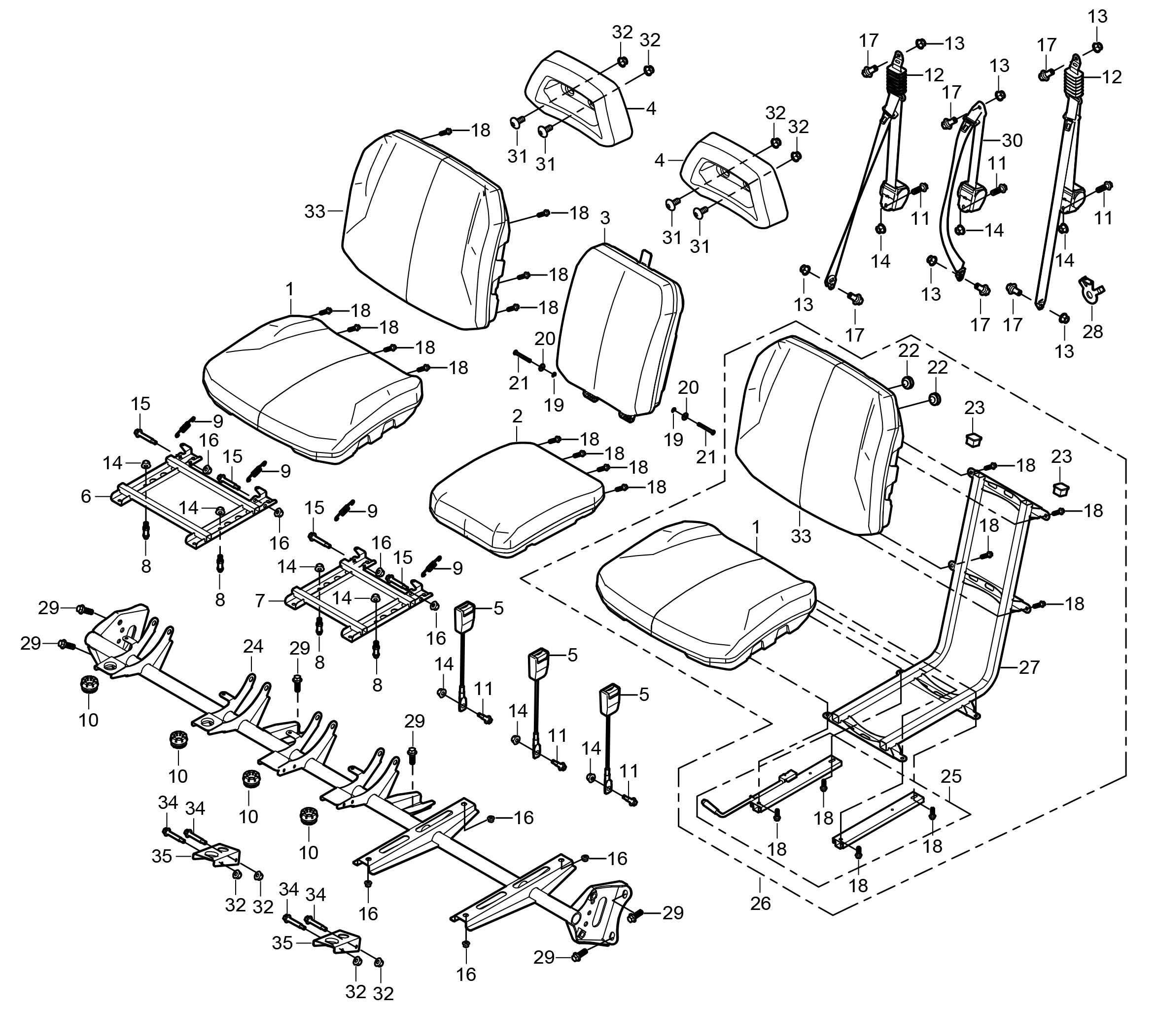 SEATS (2 Door) F14
