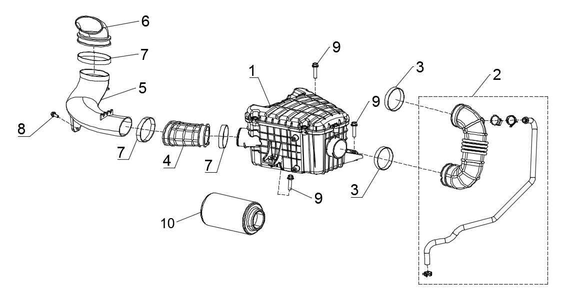 DIAGRAM 2025 AODES INTAKE SYSTEM F09