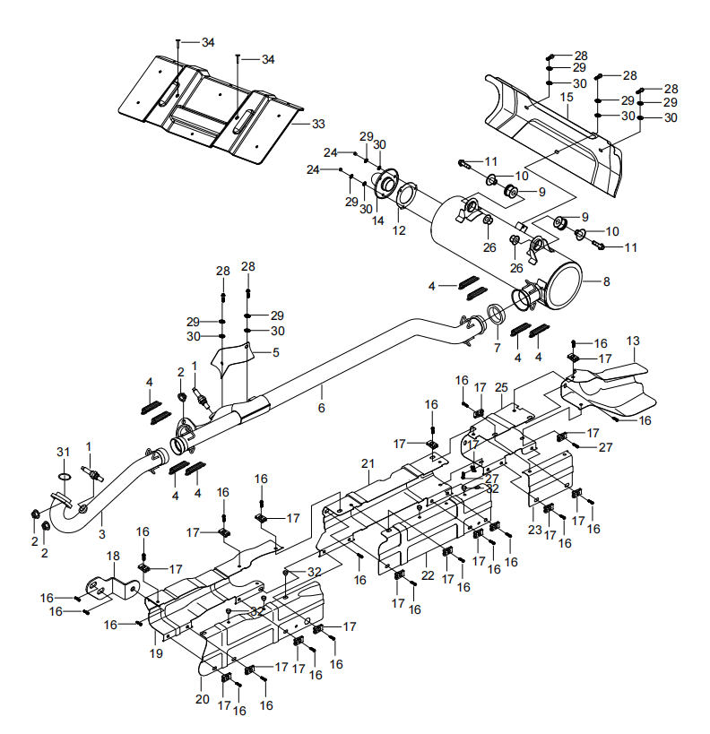 DIAGRAM 2024 AODES EXHAUST SYSTEM F13