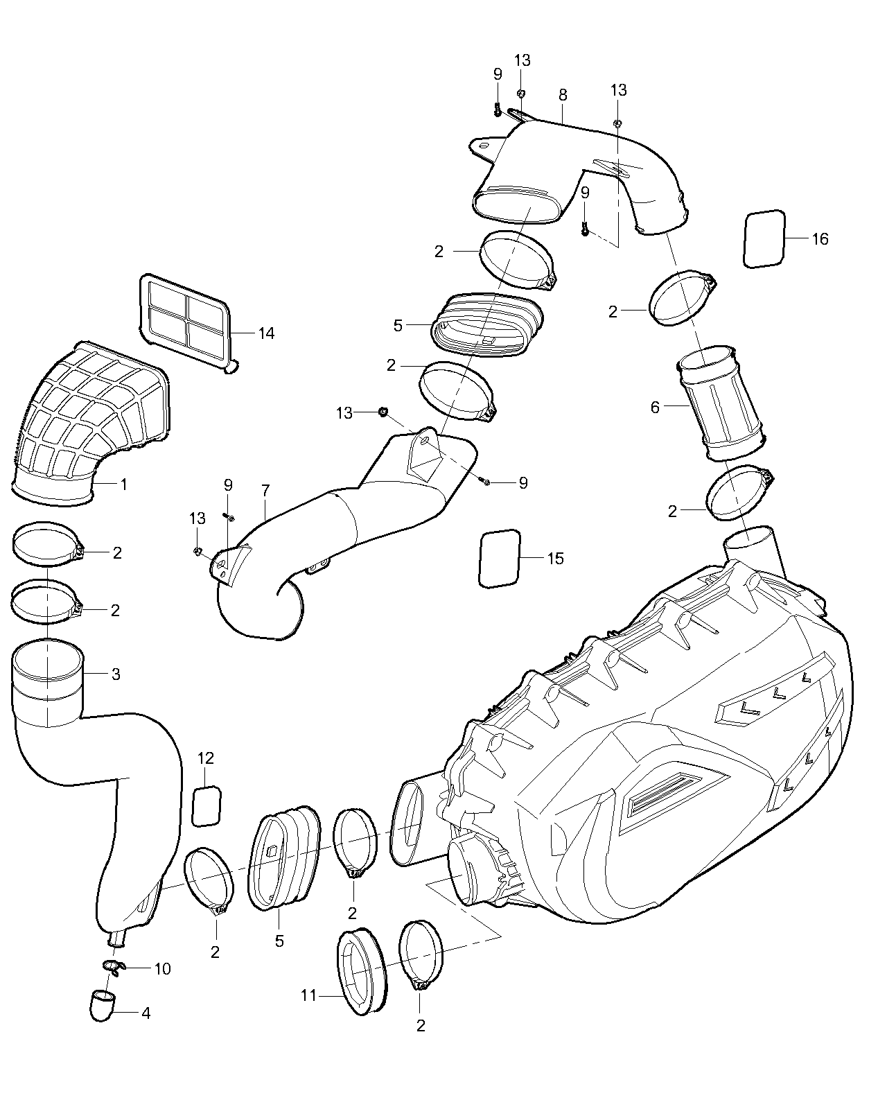 DIAGRAM 2025 AODES CVT INTAKE&EXHAUST SYSTEM F11