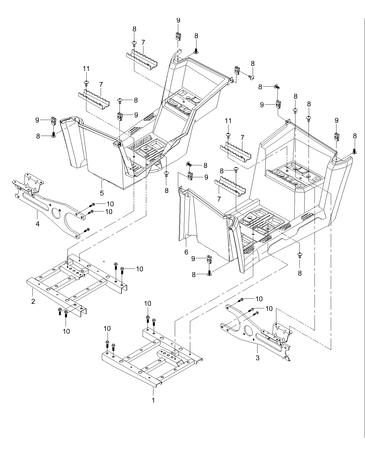 18. Footrest (long)