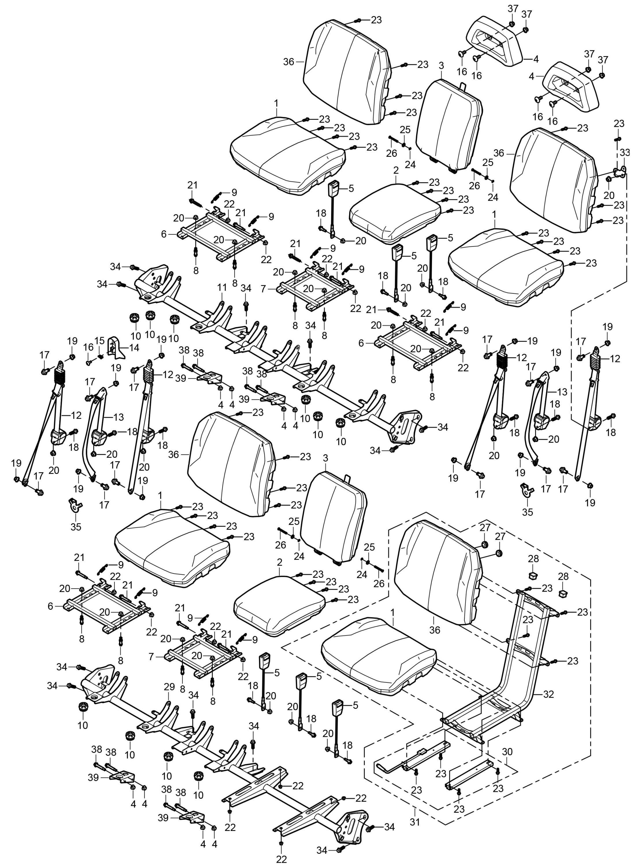 SEATS (4 DOOR) F14