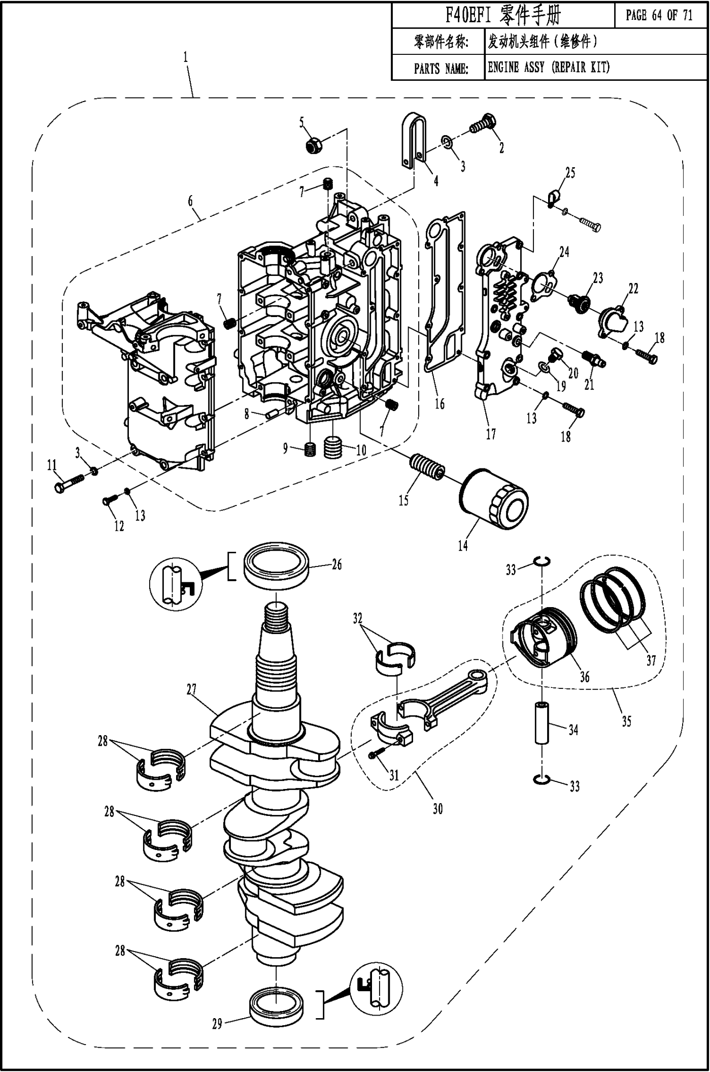 ENGINE ASSY(REPAIR KIT）