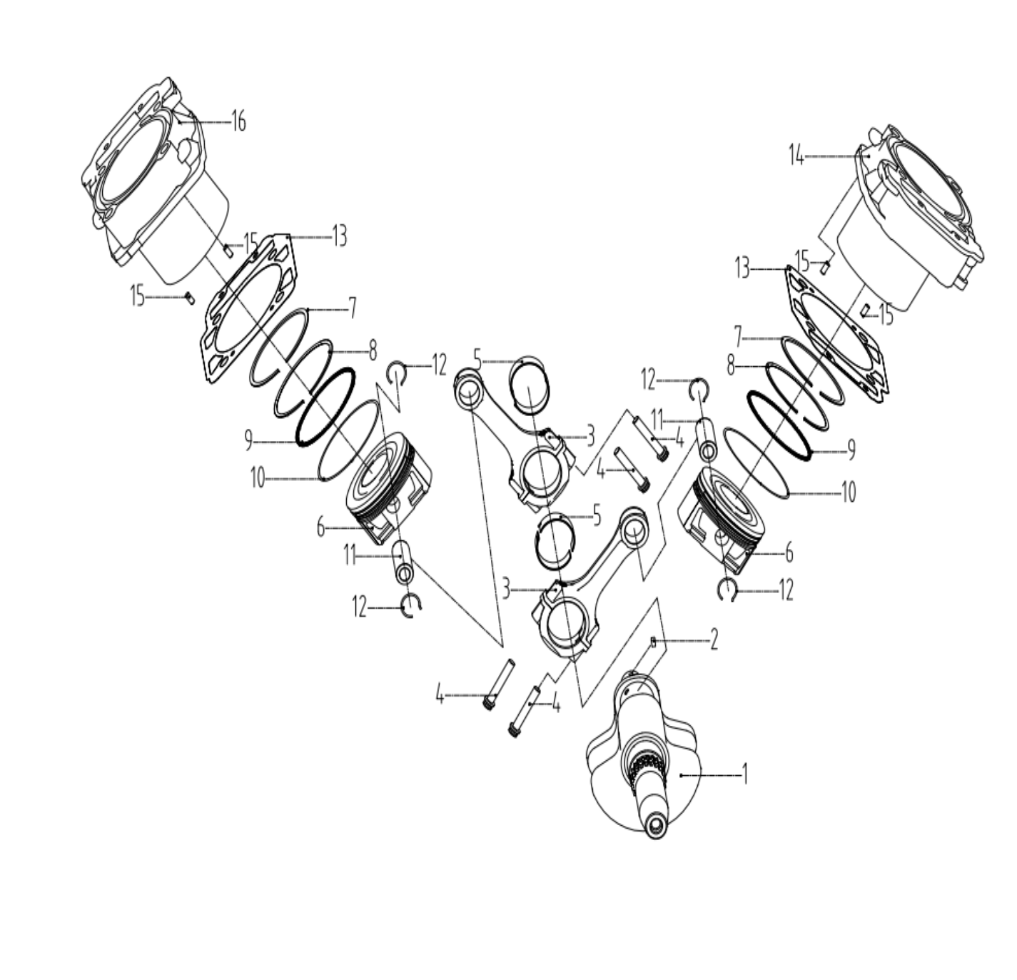E04. CRANSHAFT&PIOSTON& CYLINDER