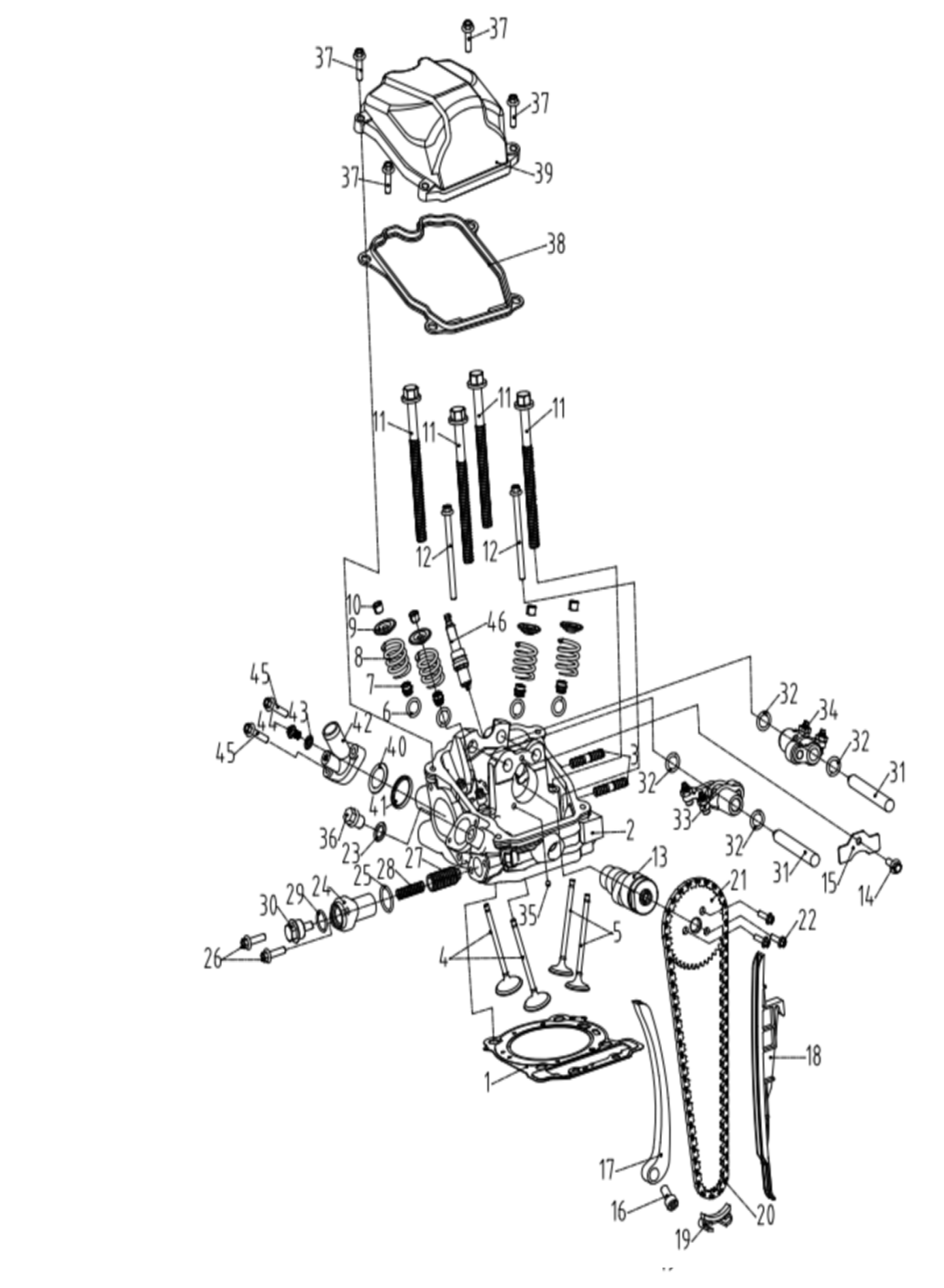 E02. SECOND CYLINDER HEAD ASSY