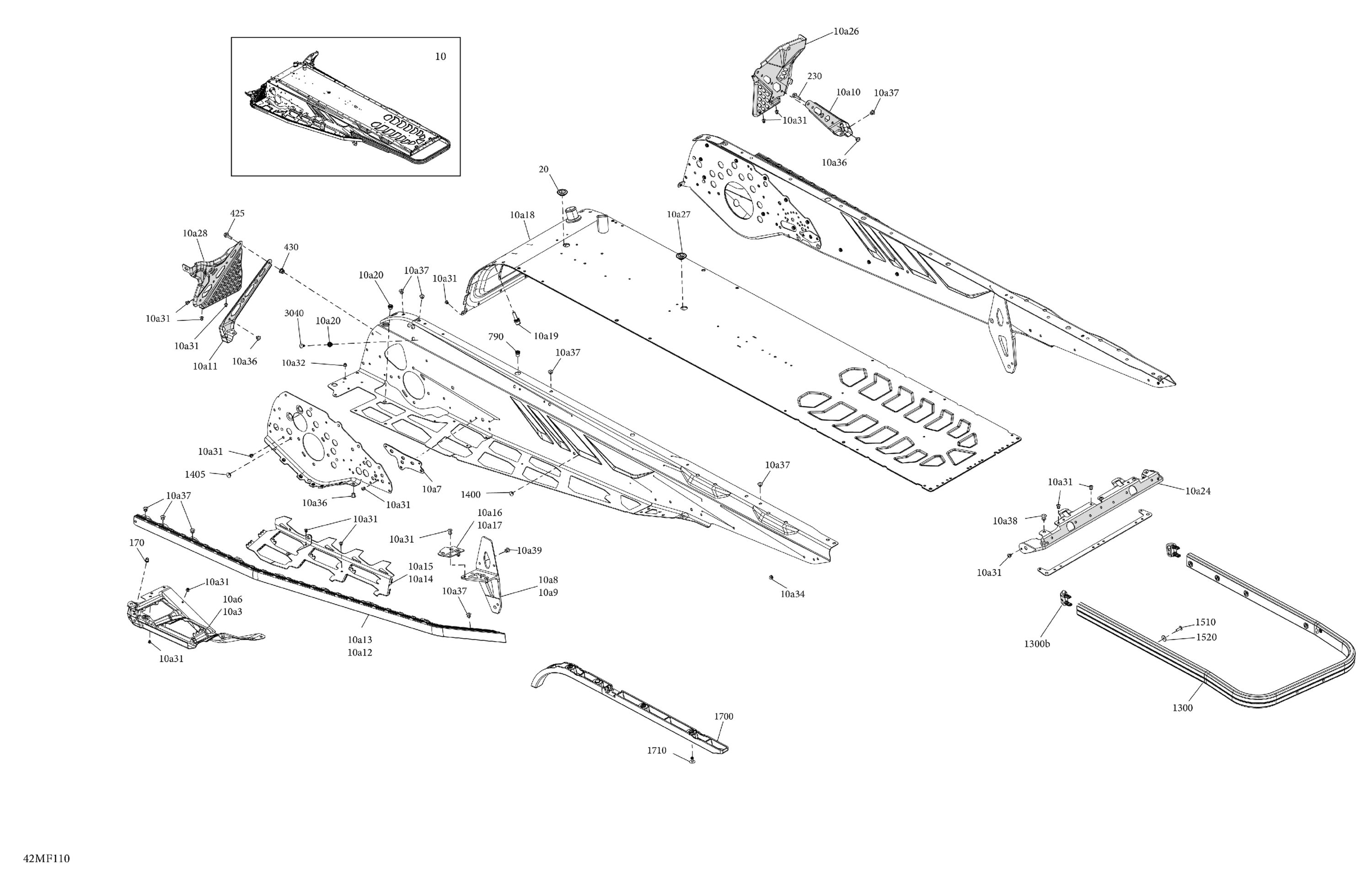 Схема узла: Frame - System - Rear Section