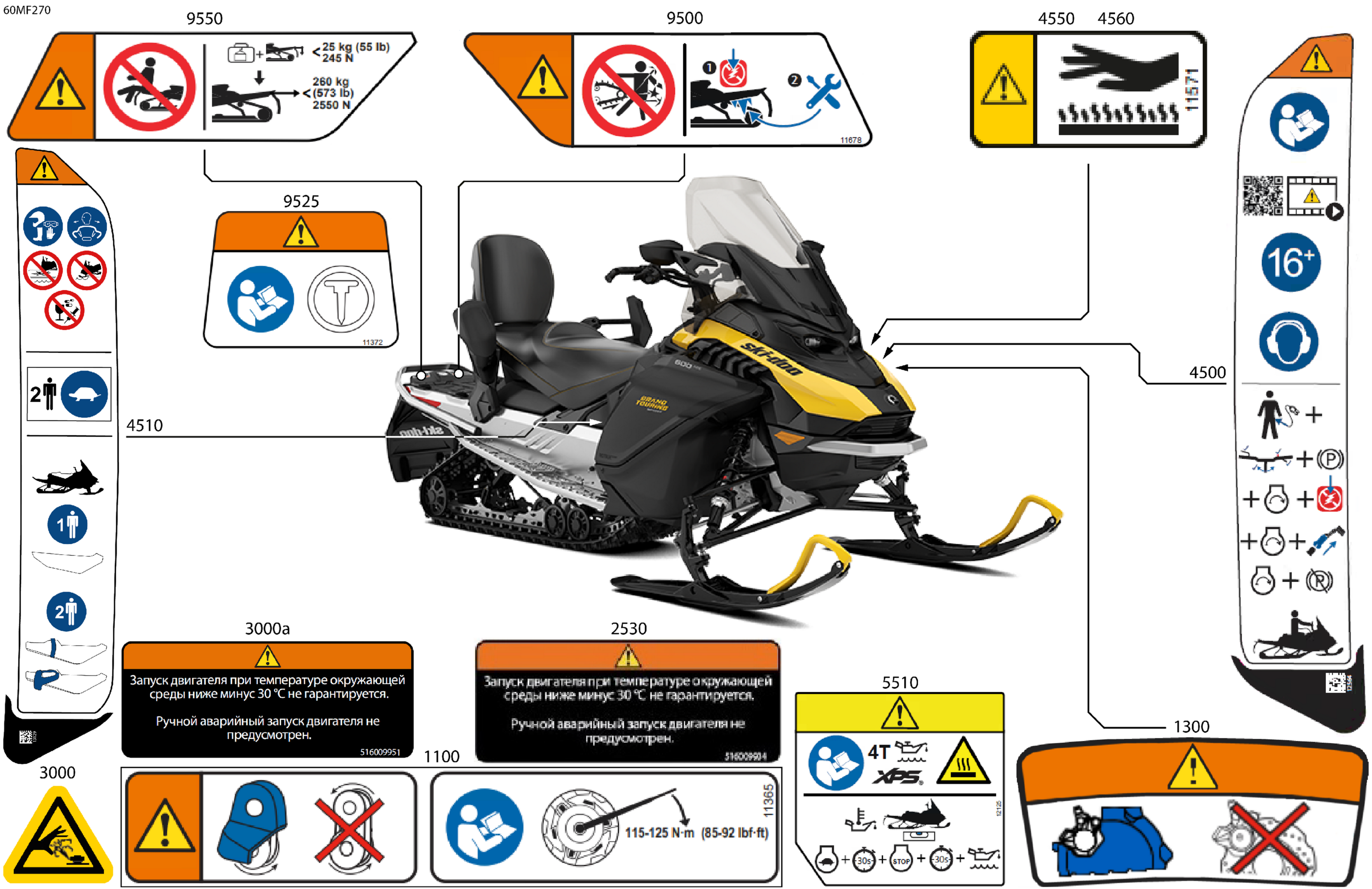 Схема узла: Body - Warning Decals