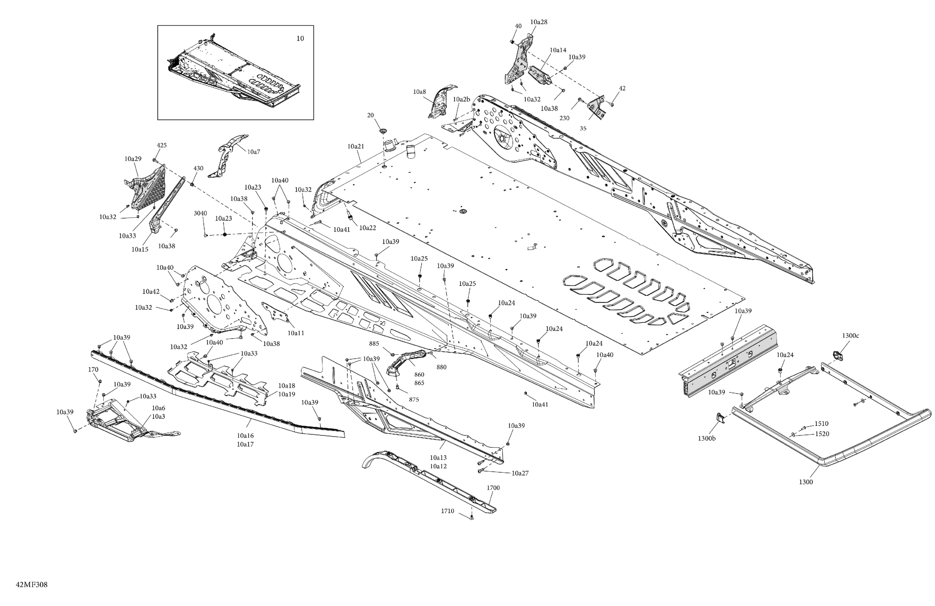 Схема узла: Frame - System - Rear Section