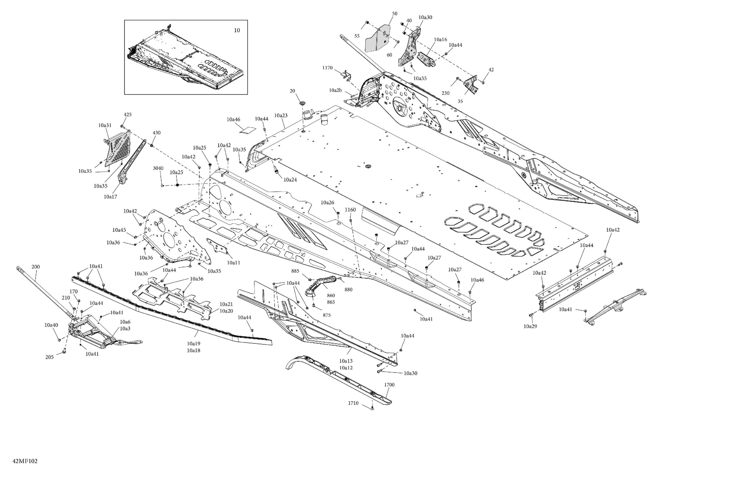 Схема узла: Frame - System - Rear Section