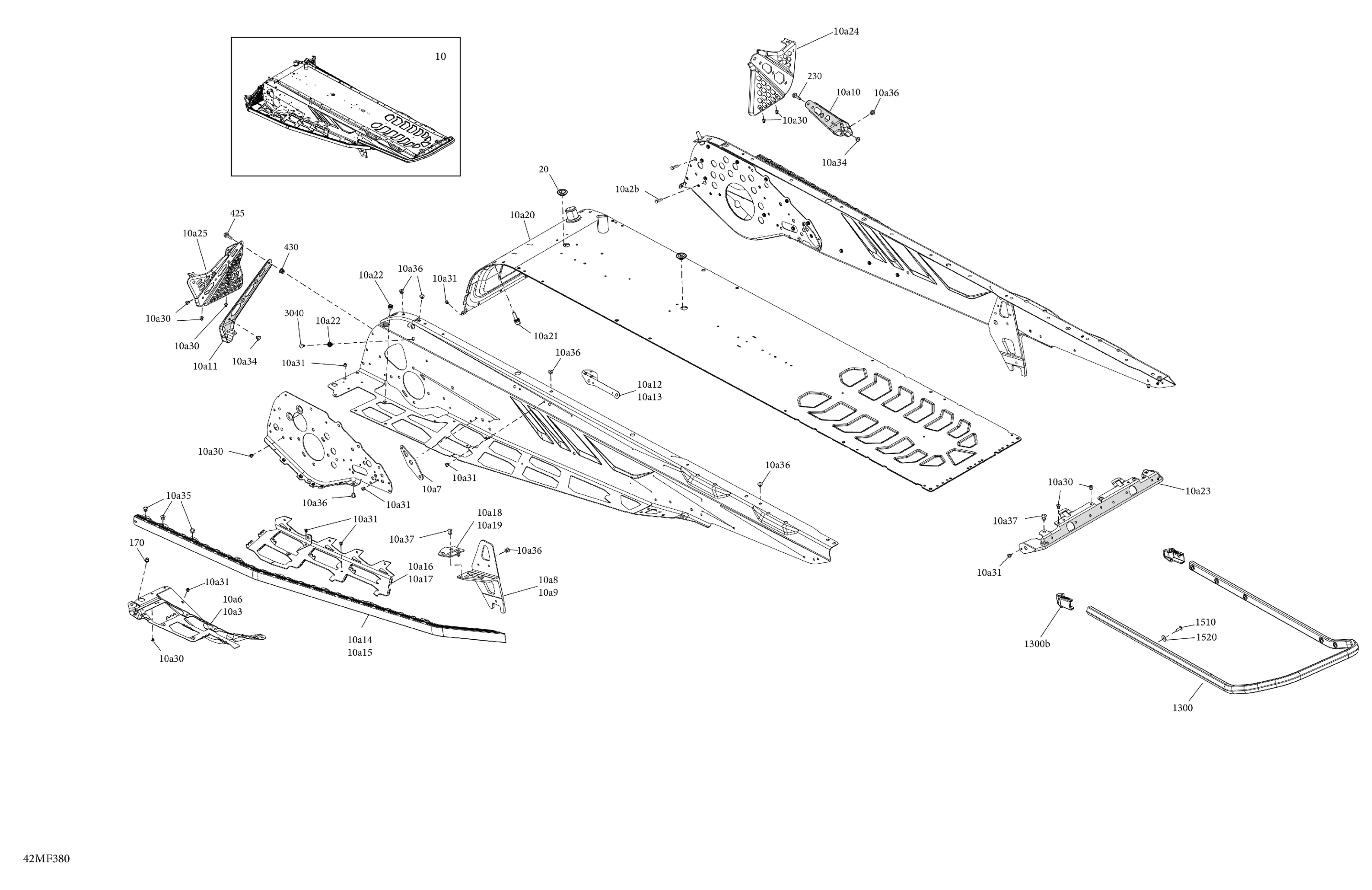 Схема узла: Frame - System - Rear Section