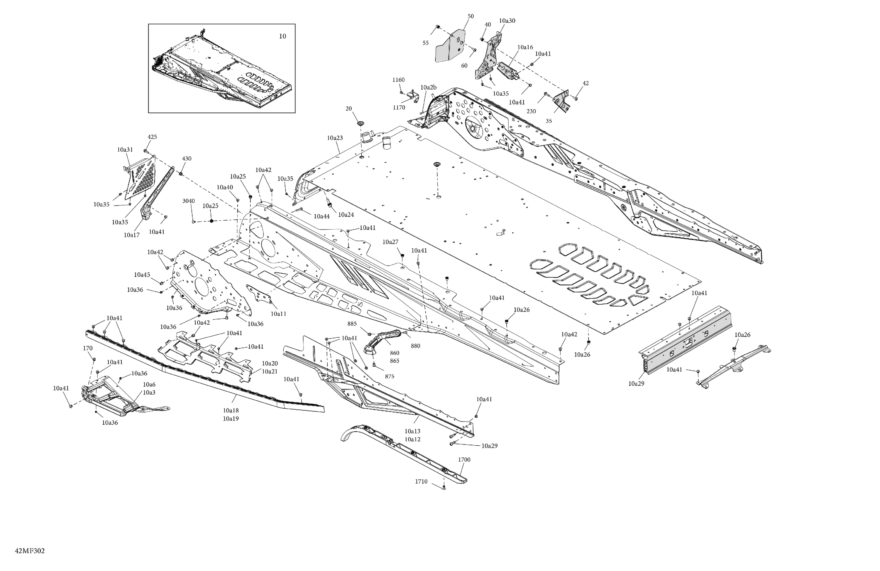 Схема узла: Frame - System - Rear Section