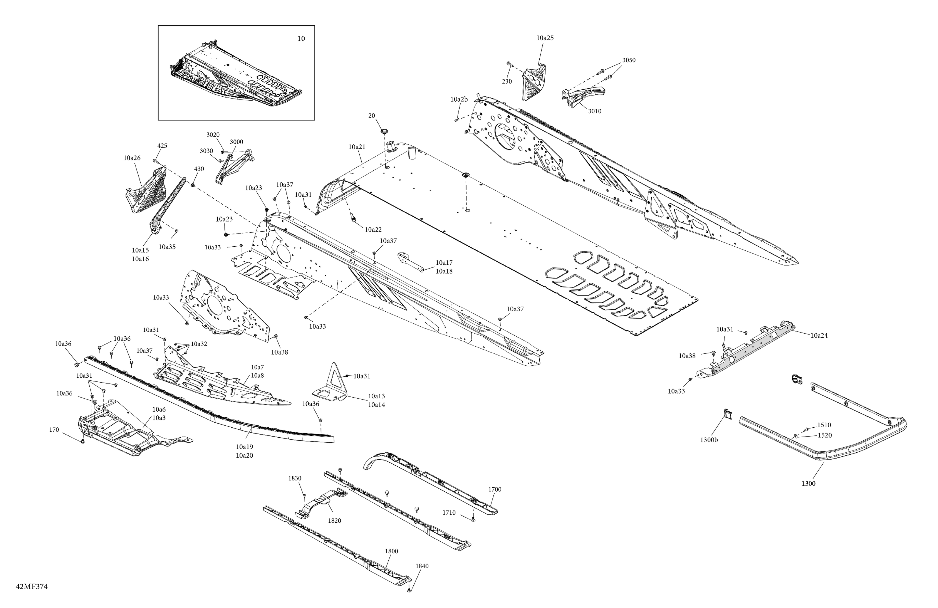 Схема узла: Frame - System - Rear Section