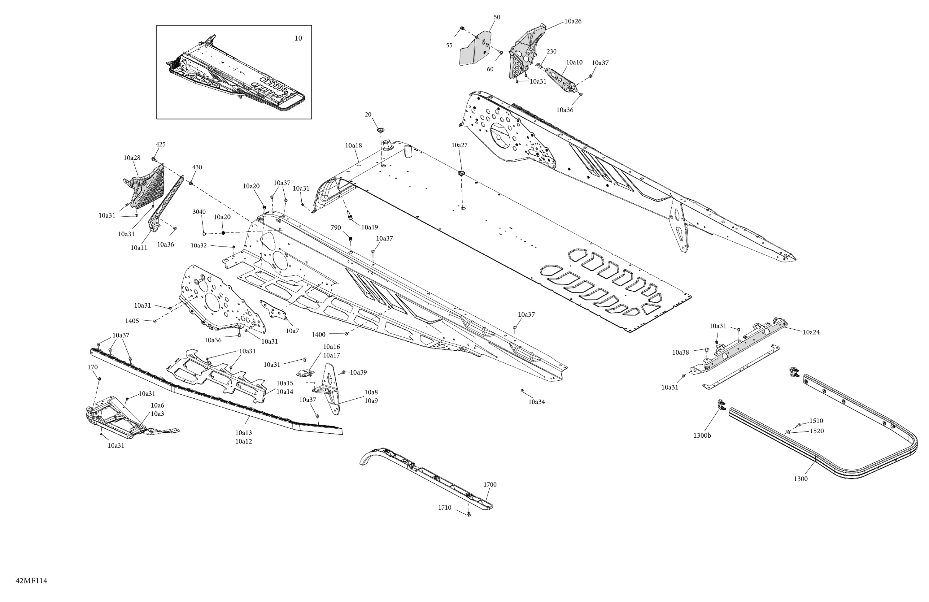 Схема узла: Frame - System - Rear Section