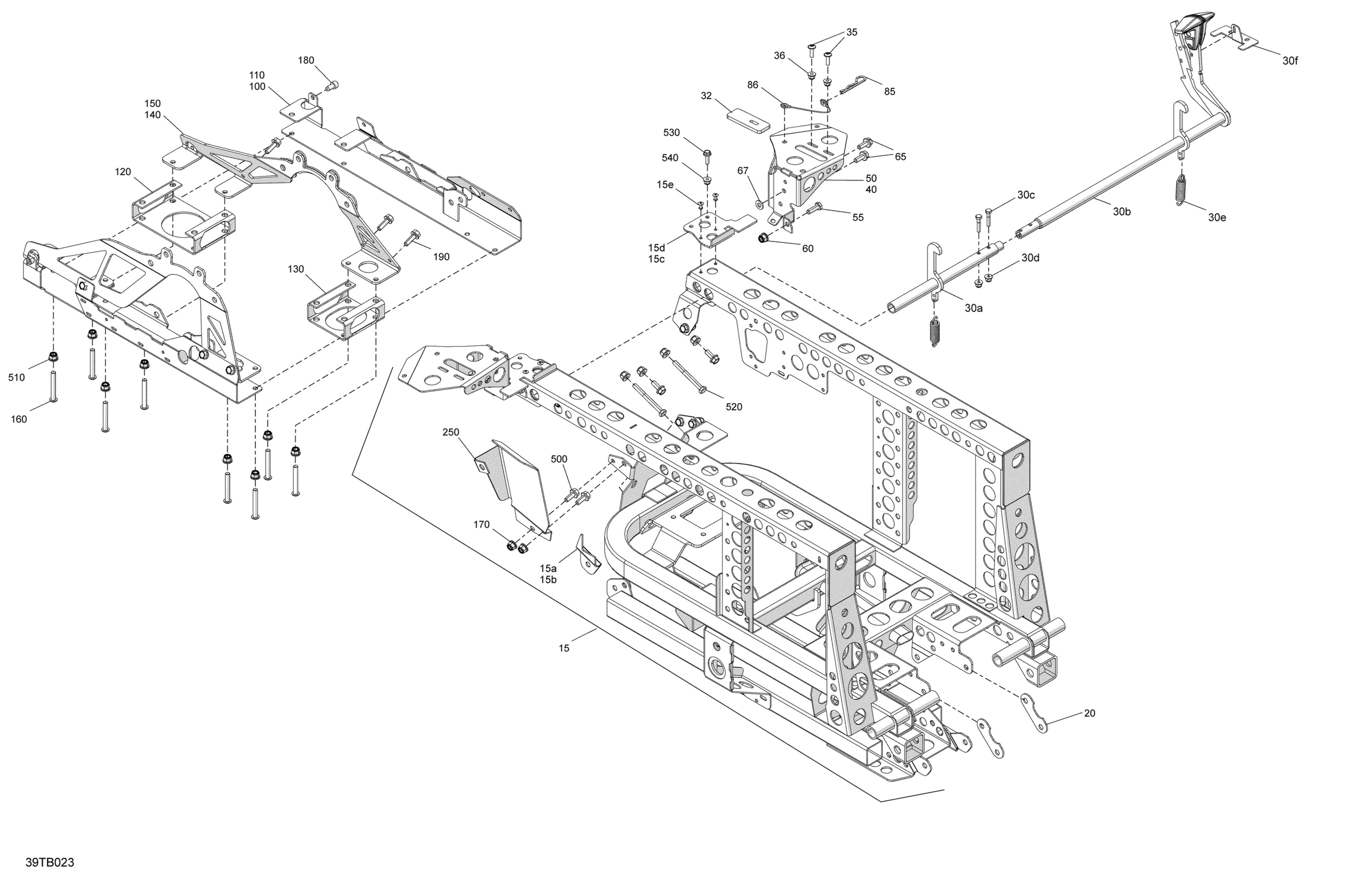 Схема узла: Frame - Rear Section