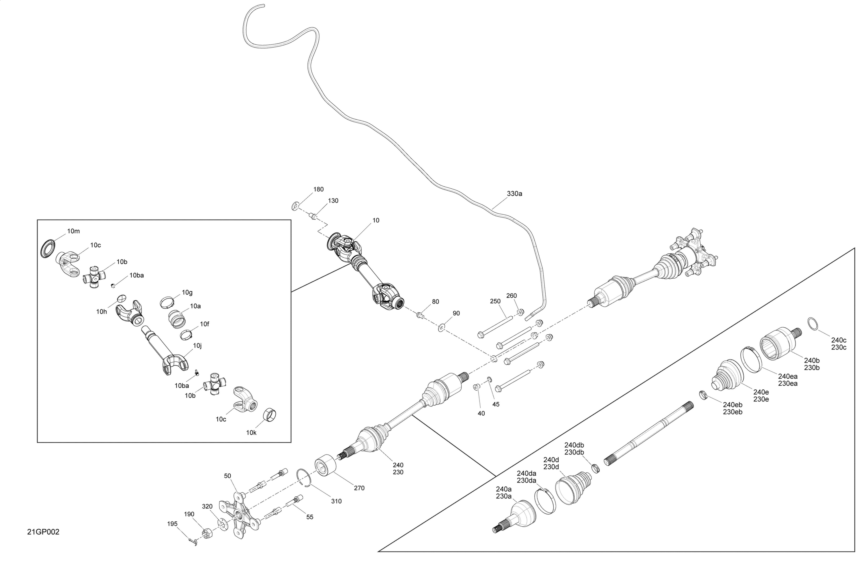 Drive - Rear - Common Parts - NO MAX