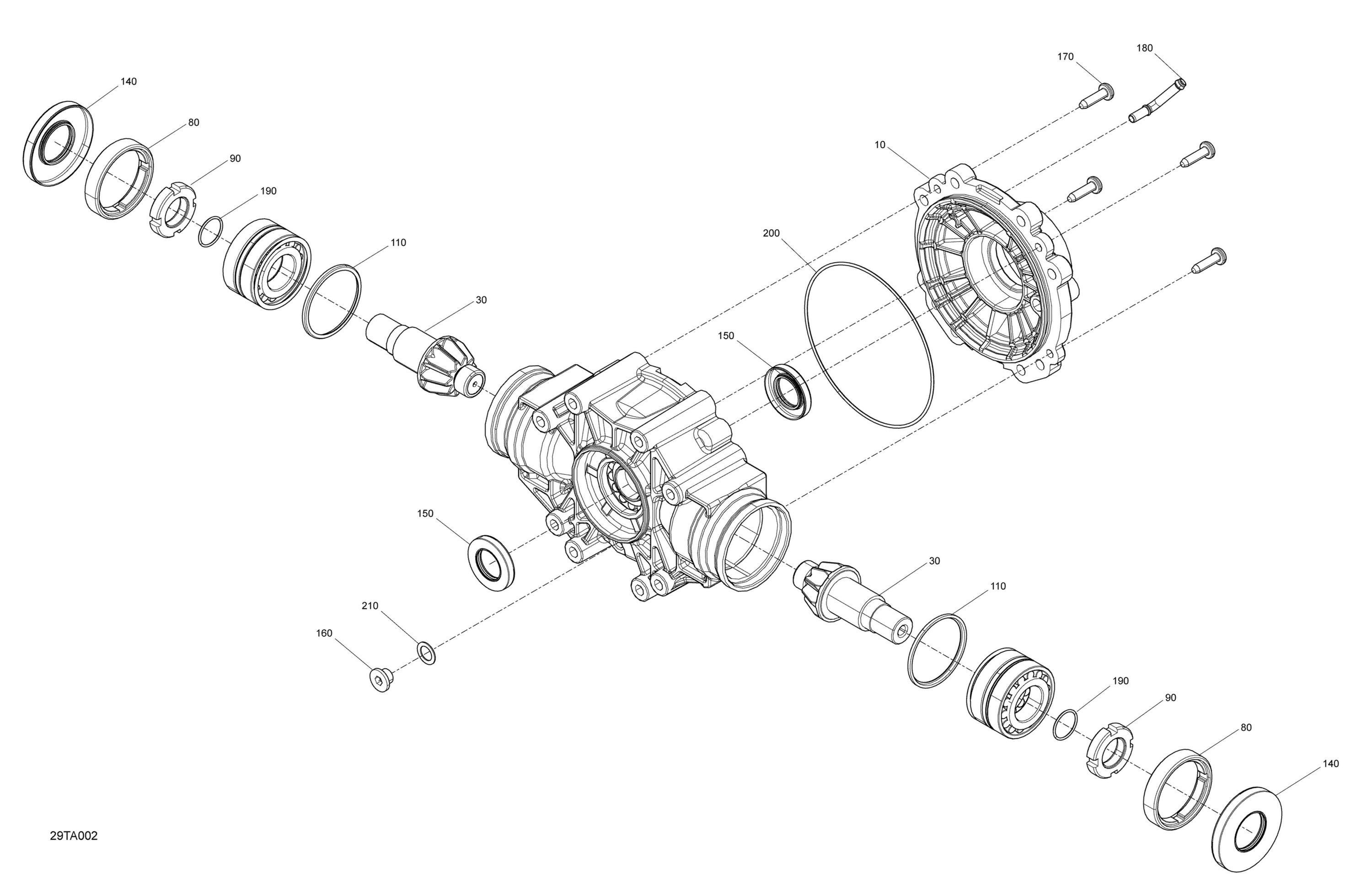 Drive - Rear Section - Middle Drive Unit