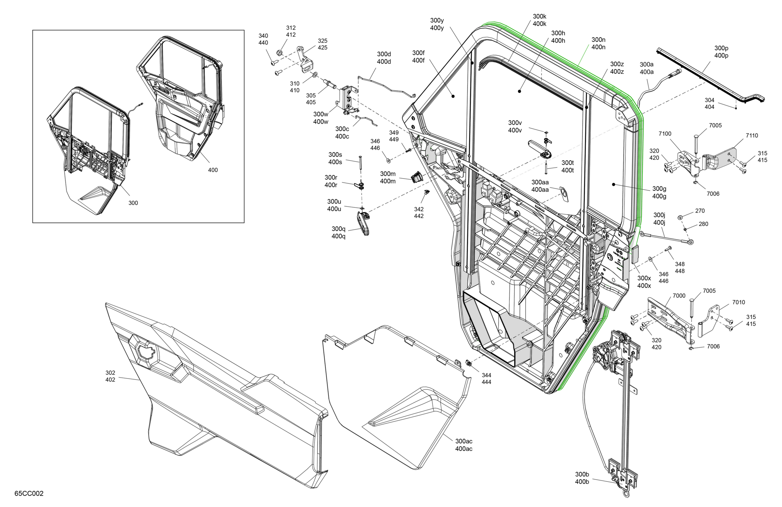 Enclosure Cab - Doors