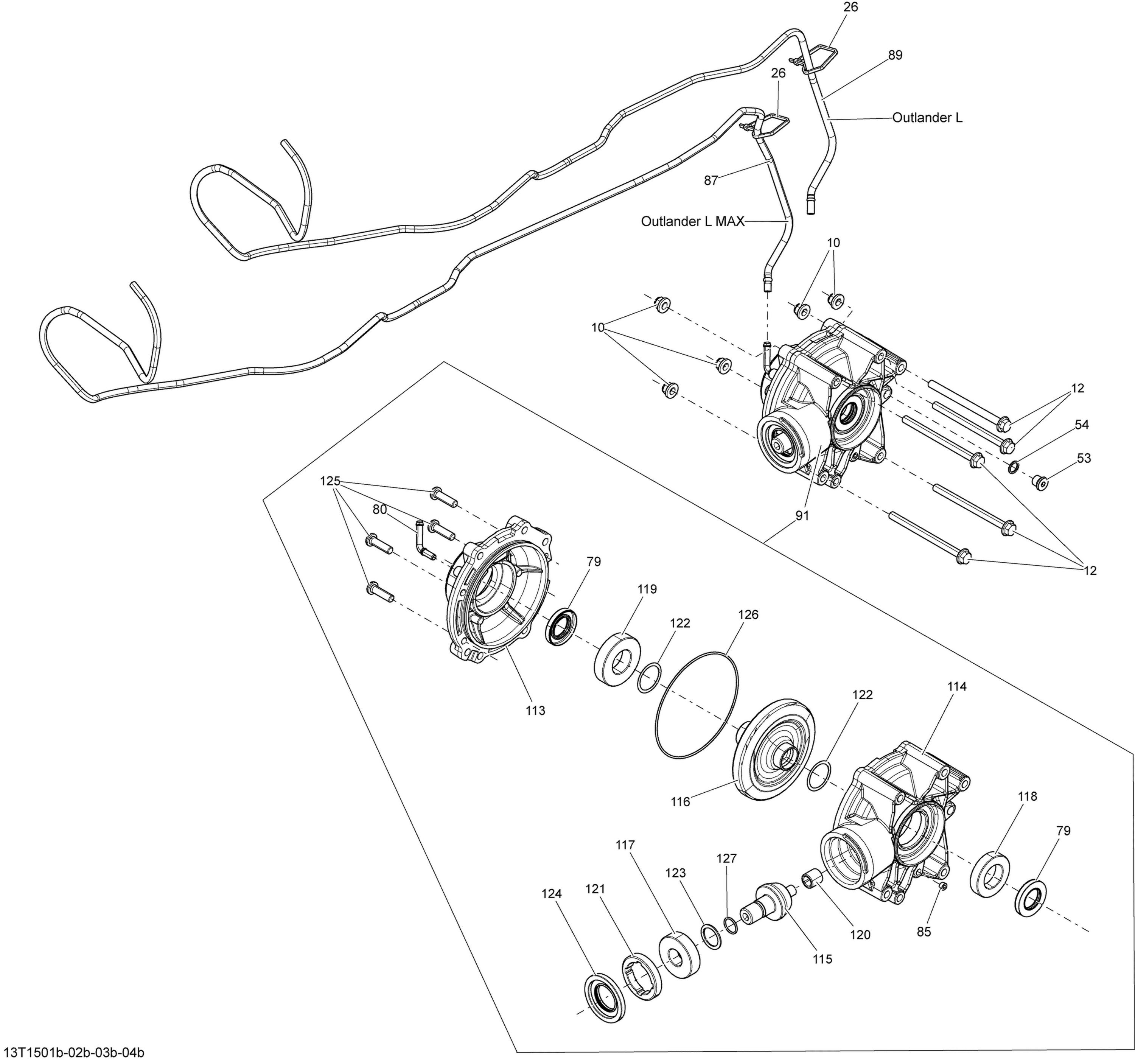 Drive System, Rear Differential_13T1501b