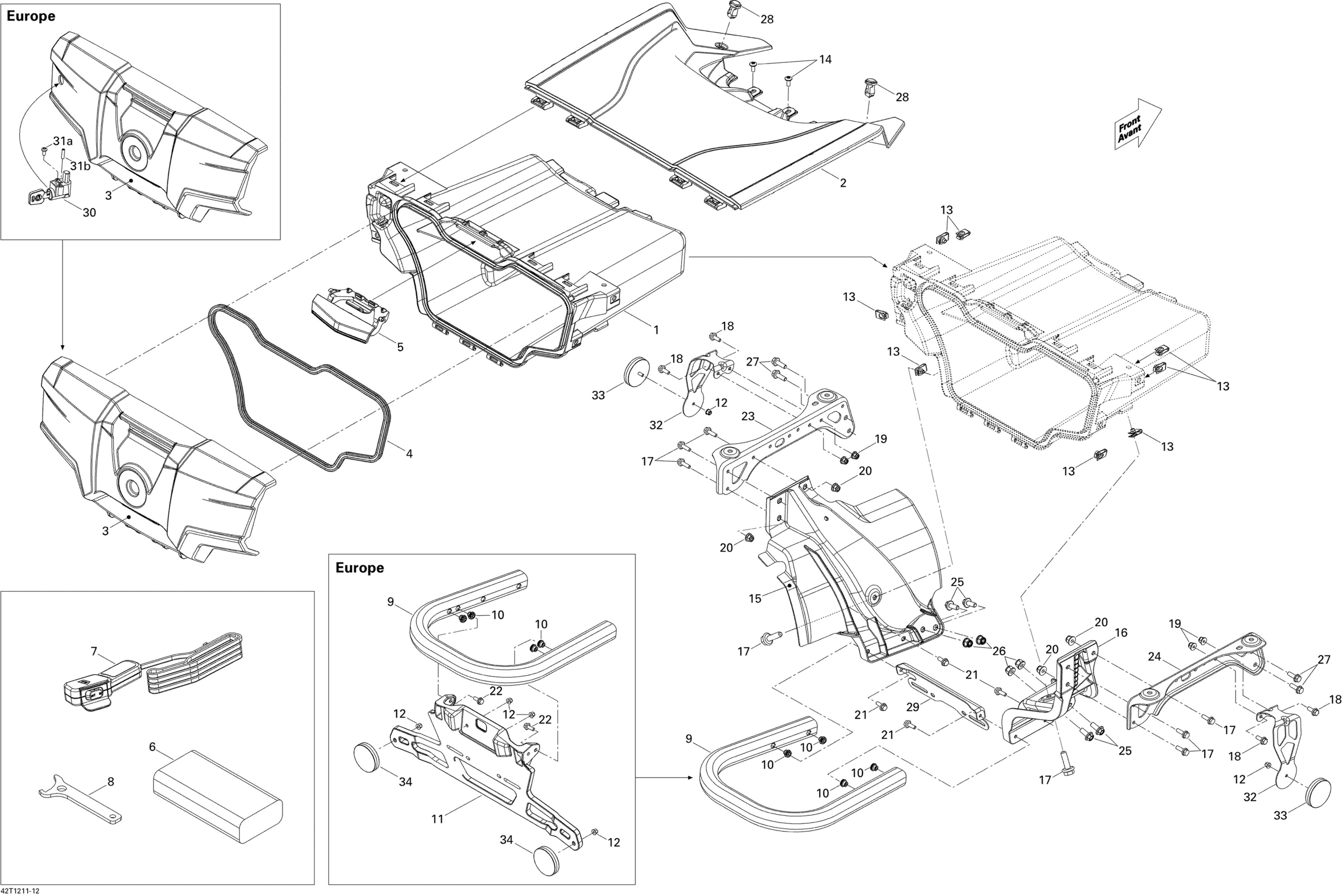 Схема узла: Rear Cargo Box
