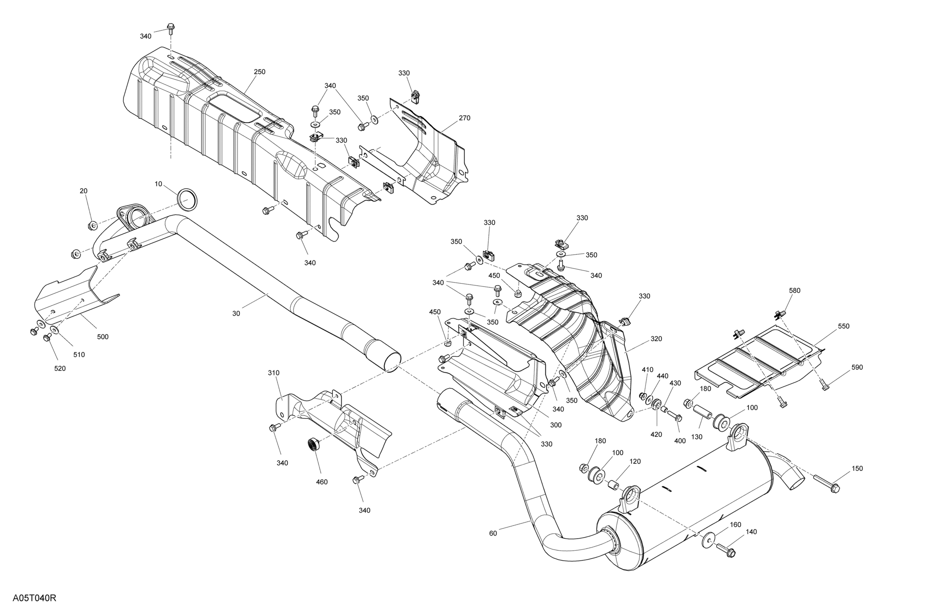 Схема узла: Engine - Exhaust - STD - DPS