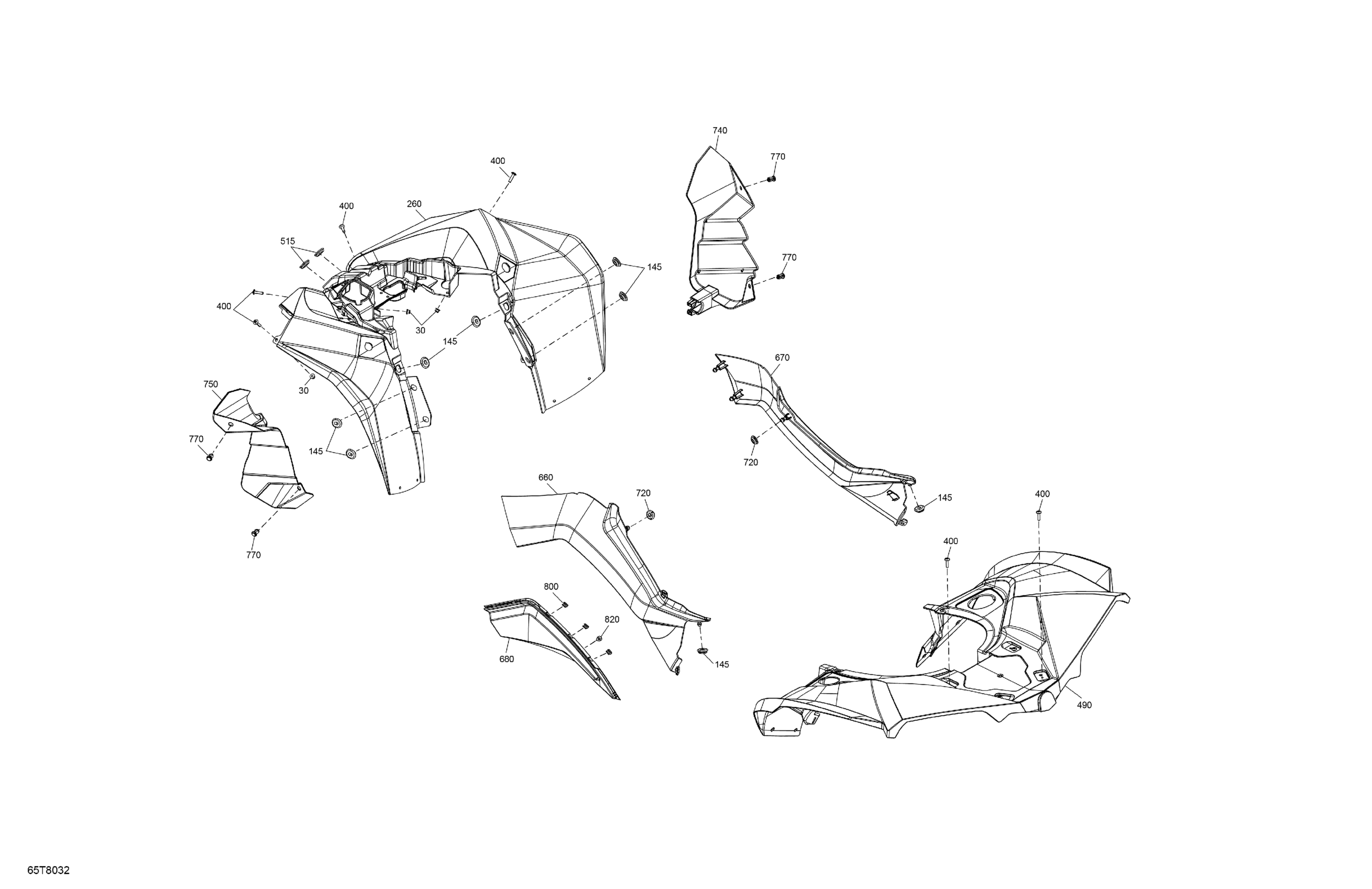 Схема узла: Body - Fender Kit