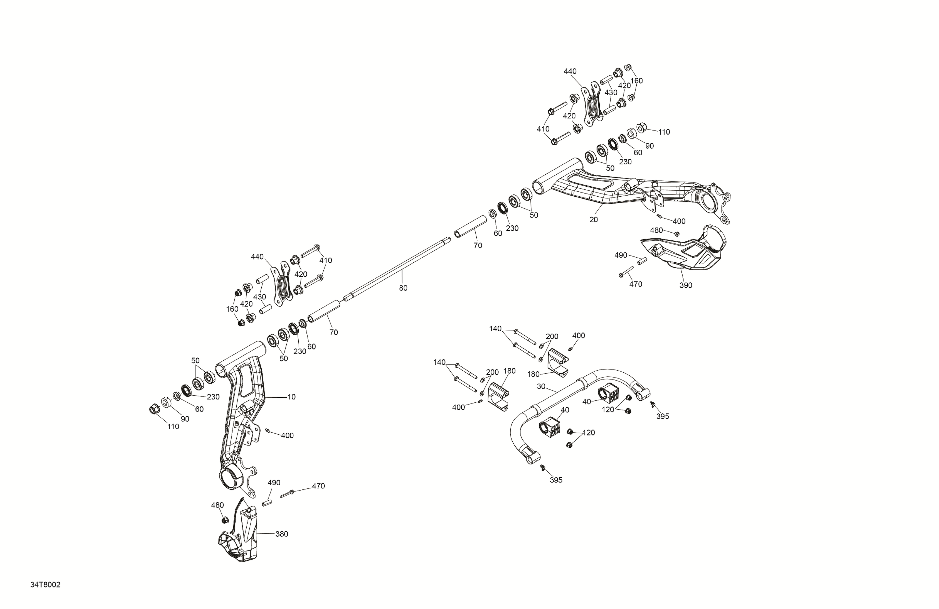 Схема узла: Suspension - Rear Components